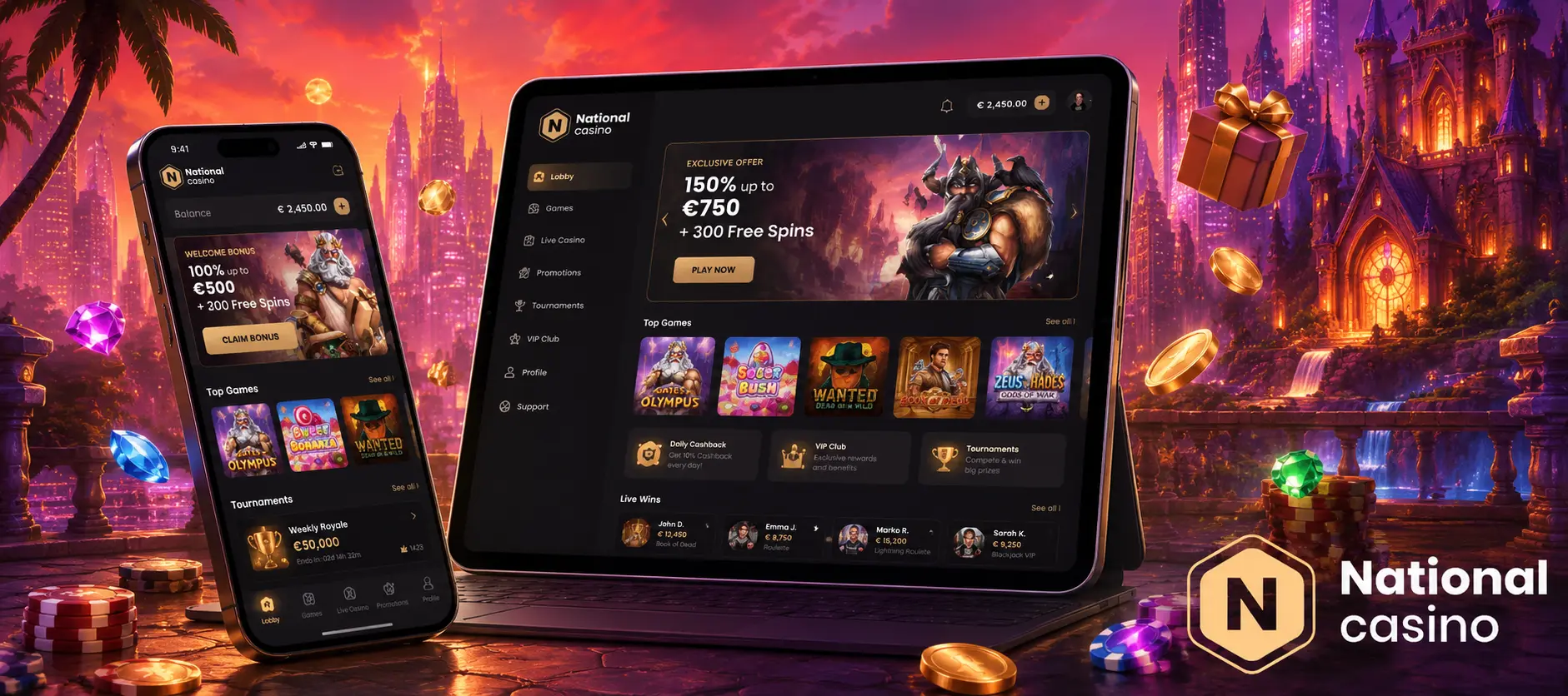 National Casino Registrierung und Login